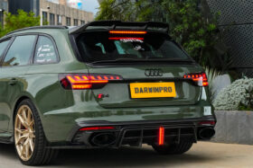 DarwinPRO 2020-2025 Audi S4 Avant B9.5 BKSS Style Carbon Fiber Rear Diffuser with exhasut tips - image 9