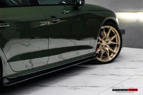 DarwinPRO 2020-2025 Audi S4 Avant B9.5 BKSS Style Carbon Fiber  Add On Side skirts Under Board - image 3
