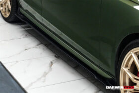 DarwinPRO 2020-2025 Audi S4 Avant B9.5 BKSS Style Carbon Fiber  Add On Side skirts Under Board - image 4