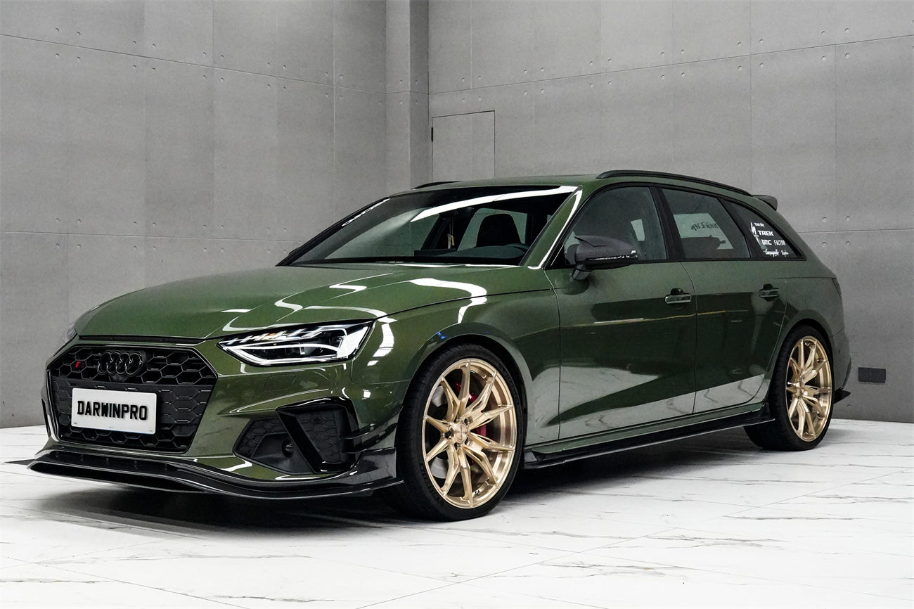DarwinPRO 2020-2025 Audi S4 Avant B9.5 BKSS Style Carbon Fiber Add On Side skirts Under Board
