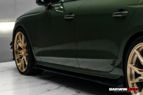 DarwinPRO 2020-2025 Audi S4 Avant B9.5 BKSS Style Carbon Fiber  Add On Side skirts Under Board - image 5