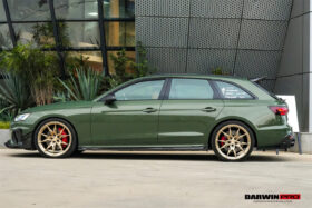 DarwinPRO 2020-2025 Audi S4 Avant B9.5 BKSS Style Carbon Fiber  Add On Side skirts Under Board - image 8