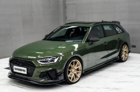DarwinPRO 2020-2025 Audi S4 Avant B9.5 BKSS Style Carbon Fiber Front Bumper Canards - image 2