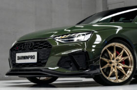 DarwinPRO 2020-2025 Audi S4 Avant B9.5 BKSS Style Carbon Fiber Front Bumper Canards - image 4