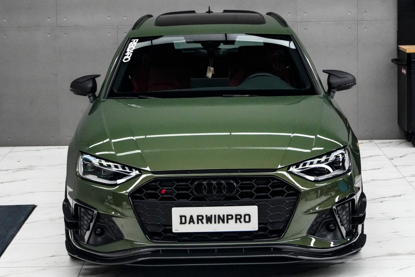 DarwinPRO 2020-2025 Audi S4 Sedan And Avant B9.5 BKSS Style Carbon Fiber Front Lip