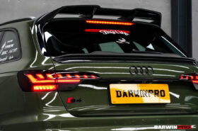 DarwinPRO 2017-2025 Audi S4 Avant B9 B9.5 BKSSII Style Carbon Fiber Trunk Spoiler - image 4