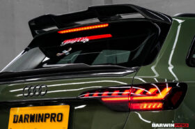 DarwinPRO 2017-2025 Audi S4 Avant B9 B9.5 BKSSII Style Carbon Fiber Trunk Spoiler - image 5