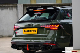 DarwinPRO 2017-2025 Audi S4 Avant B9 B9.5 BKSSII Style Carbon Fiber Trunk Spoiler - image 7