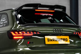 DarwinPRO 2017-2025 Audi S4 Avant B9 B9.5 BKSSII Style Carbon Fiber Trunk Spoiler - image 1