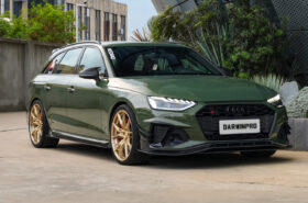 DarwinPRO 2020-2025 Audi S4 Avant B9.5 BKSS Style Carbon Fiber Front Bumper Canards - image 5