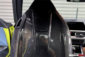DarwinPRO 2021-UP BMW M4 G82 G83 Carbon Fiber Seat-Back Cover - image 2