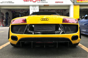 DarwinPRO 2006-2015 Audi R8 Partial Carbon Fiber Rear Bumper With Exhaust Tips DarwinPRO (DPGT) Fits Coupe | Spyder - image 7