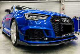 DarwinPRO 2017-2020 Audi RS3 8V.2 Sedan and Sportback BKSS Style Carbon Fiber Front Lip - image 3