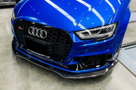 DarwinPRO 2017-2020 Audi RS3 8V.2 Sedan and Sportback BKSS Style Carbon Fiber Front Lip - image 5