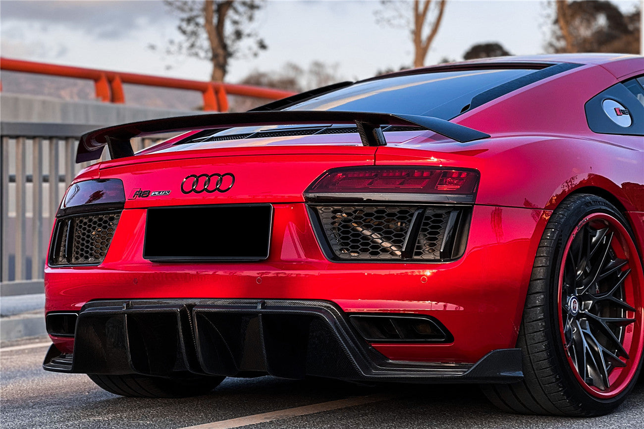 DarwinPro Aerodynamics DarwinPRO R8 GEN2 Coupe ONLY GT Style Carbon Fiber Trunk Spoiler Wing