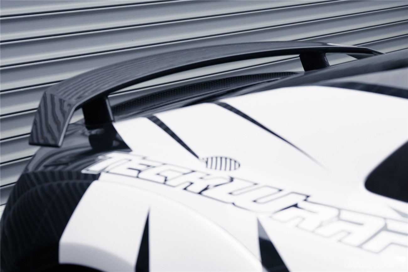DarwinPro Aerodynamics DarwinPRO R8 GEN2 Coupe ONLY GT Style Carbon Fiber Trunk Wing with Base