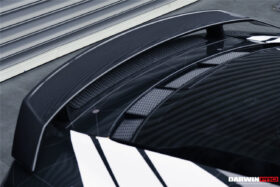 DarwinPro Aerodynamics DarwinPRO R8 GEN2 Coupe ONLY GT Style Carbon Fiber Trunk Wing with Base - Image 5