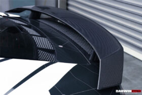 DarwinPro Aerodynamics DarwinPRO R8 GEN2 Coupe ONLY GT Style Carbon Fiber Trunk Wing with Base - Image 6