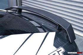 DarwinPro Aerodynamics DarwinPRO R8 GEN2 Coupe ONLY GT Style Carbon Fiber Trunk Wing with Base - Image 3