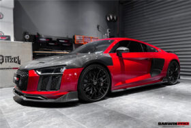 DarwinPro Aerodynamics DarwinPRO R8 GEN2 Coupe & Spyder iMPII Carbon Fiber Side Door Panel Blades - Image 10
