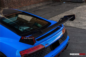 DarwinPRO 2016-2025 Audi R8 GEN2 V10 PLUS Coupe ONLY IMPII Carbon Fiber Trunk Wing with  Base - image 8