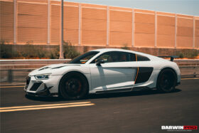DarwinPro Aerodynamics DarwinPRO R8 Coupe & Spyder iMPII Carbon Fiber Side Skirts Add on - Image 6