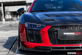 DarwinPro Aerodynamics DarwinPRO R8 GEN2 Coupe & Spyder iMP Performance Carbon Fiber Front Lip - Image 8