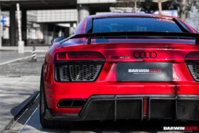 DarwinPro Aerodynamics DarwinPRO R8 GEN2 Coupe ONLY GT Style Carbon Fiber Trunk Spoiler Wing - Image 4