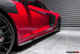 DarwinPro Aerodynamics DarwinPRO R8 Coupe iMP Performance Carbon Fiber Side Skirts Under Board - Image 4