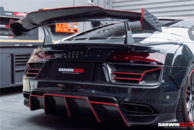 DarwinPRO 2016-2018 Audi R8 Coupe & Spyder IMPII Part Carbon Fiber Rear Bumper - image 5