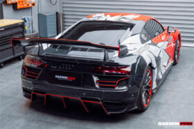 DarwinPRO 2016-2025 Audi R8 GEN2 V10 PLUS Coupe ONLY IMPII Carbon Fiber Trunk Wing with  Base - image 3