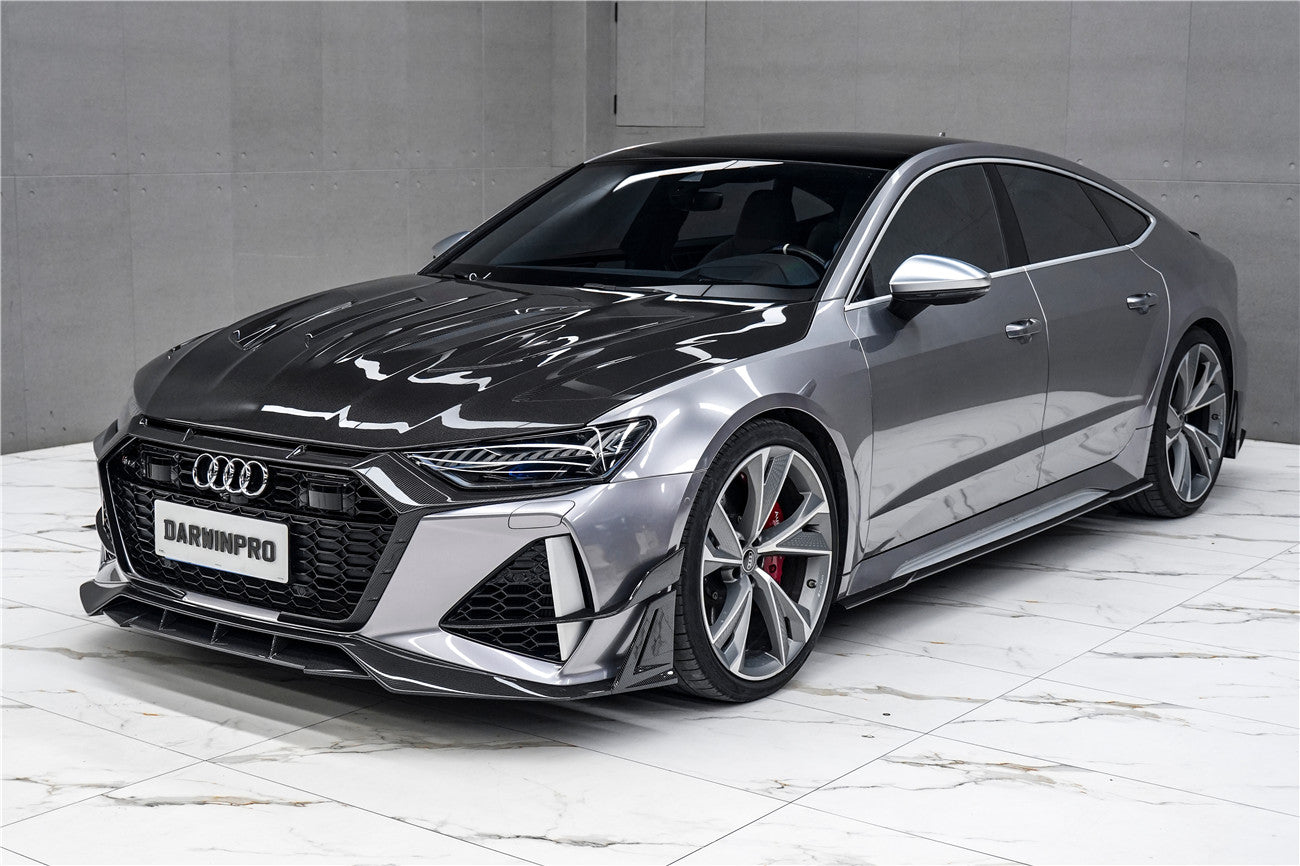 DarwinPRO 2019-UP Audi RS6 Avant C8 & RS7 C8 Quattro IMP Performance Ver.2 Side Skirts Under Board