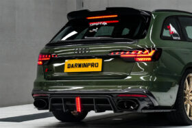 DarwinPRO 2017-2025 Audi S4 Avant  B9 B9.5 BKSS Style Carbon Fiber Roof Spoiler - image 2