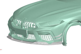 DarwinPRO 2019-2025 BMW M8 F91 F92 F93 AD Style Autoclave Carbon Fiber Front Lip Splitter - image 1