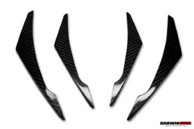 DarwinPRO 2019-2025 BMW M8 F91 F92 F93 AD Style Autoclave Carbon Fiber Front Bumper Canards - image 8