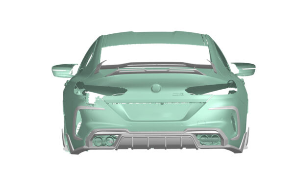 DarwinPRO 2019-2025 BMW M8 F91 F92 F93 AD Style Autoclave Carbon Fiber Rear Diffuser