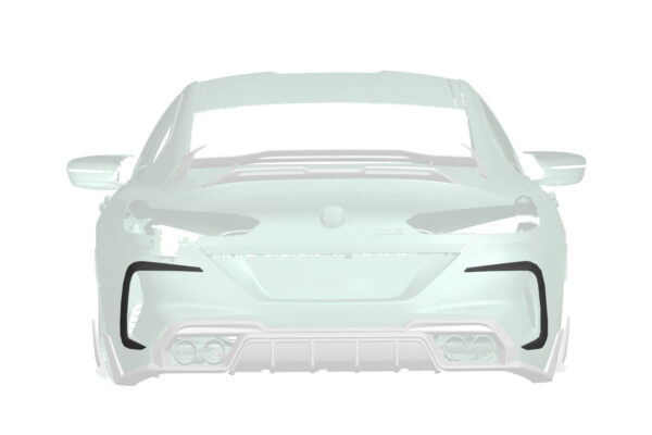 DarwinPRO 2019-2025 BMW M8 F93 AD Style Autoclave Carbon Fiber Rear Bumper Side Vent Trims