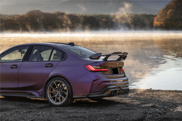 DarwinPRO 2021-UP BMW M3 G80 G20 BKSSII Style Carbon Fiber Trunk Spoiler