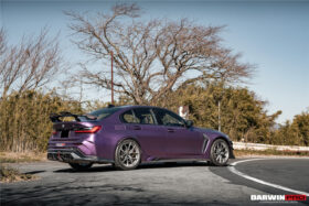 DarwinPRO 2021-UP BMW M3 G80 G20 BKSSII Style Carbon Fiber Trunk Spoiler - image 2
