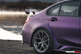 DarwinPRO 2021-UP BMW M3 G80 G20 BKSSII Style Carbon Fiber Trunk Spoiler - image 3