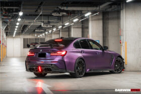 DarwinPRO 2021-UP BMW M3 G80 G20 BKSSII Style Carbon Fiber Trunk Spoiler - image 7