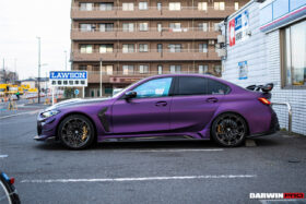 DarwinPRO 2021-UP BMW M3 G80 G20 BKSSII Style Carbon Fiber Trunk Spoiler - image 9