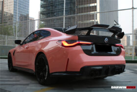 DarwinPRO 2021-UP BMW M4 G82 4 Series G22 BKSSII Style Carbon Fiber Trunk Spoiler - image 2
