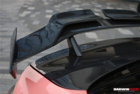 DarwinPRO 2021-UP BMW M4 G82 4 Series G22 BKSSII Style Carbon Fiber Trunk Spoiler - image 4