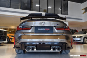 DarwinPRO 2021-UP BMW M3 G80 3 Series G20 M4 G82 4 Series G22 BKSSII Style Carbon Fiber Trunk Wing With Aluminum Slloy Wing Legs - image 2