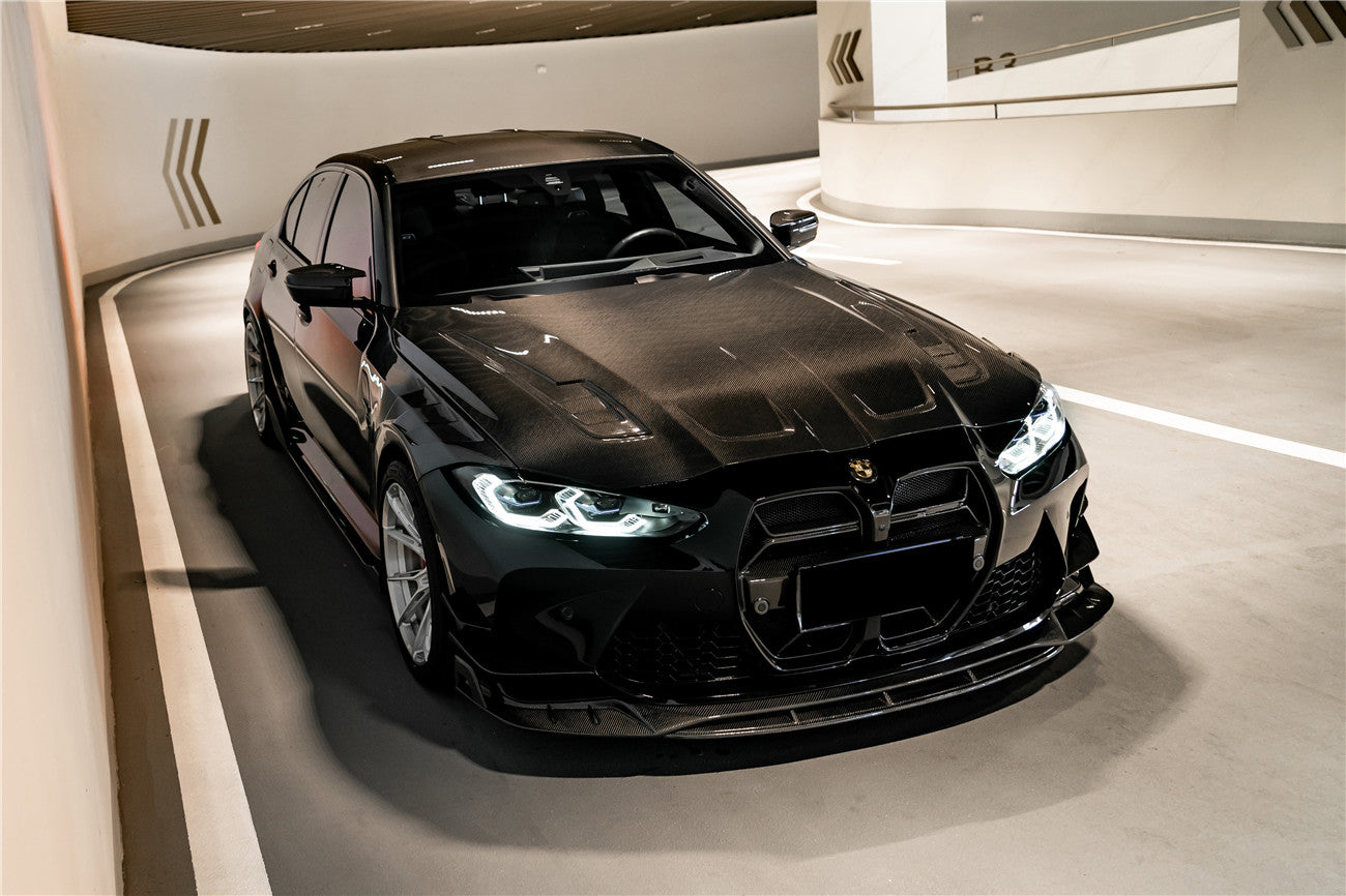 DarwinPRO 2021-UP BMW M3 G80 M4 G82 G83 BKSS Style Carbon Fiber Front Lip