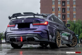 DarwinPRO 2021-UP BMW M3 G80 BKSSII Style Rear Bumper With Exhaust Tips - image 10