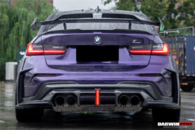DarwinPRO 2021-UP BMW M3 G80 BKSSII Style Rear Bumper With Exhaust Tips - image 9