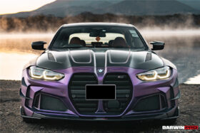 DarwinPRO 2021-UP BMW M3 G80 G81 BKSSII Style Front Bumper and Front Fender and Side Skirts - image 3