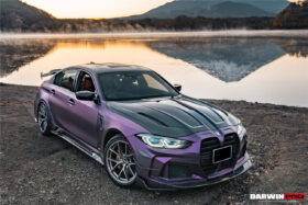 DarwinPRO 2021-UP BMW M3 G80 G81 BKSSII Style Front Bumper and Front Fender and Side Skirts - image 2